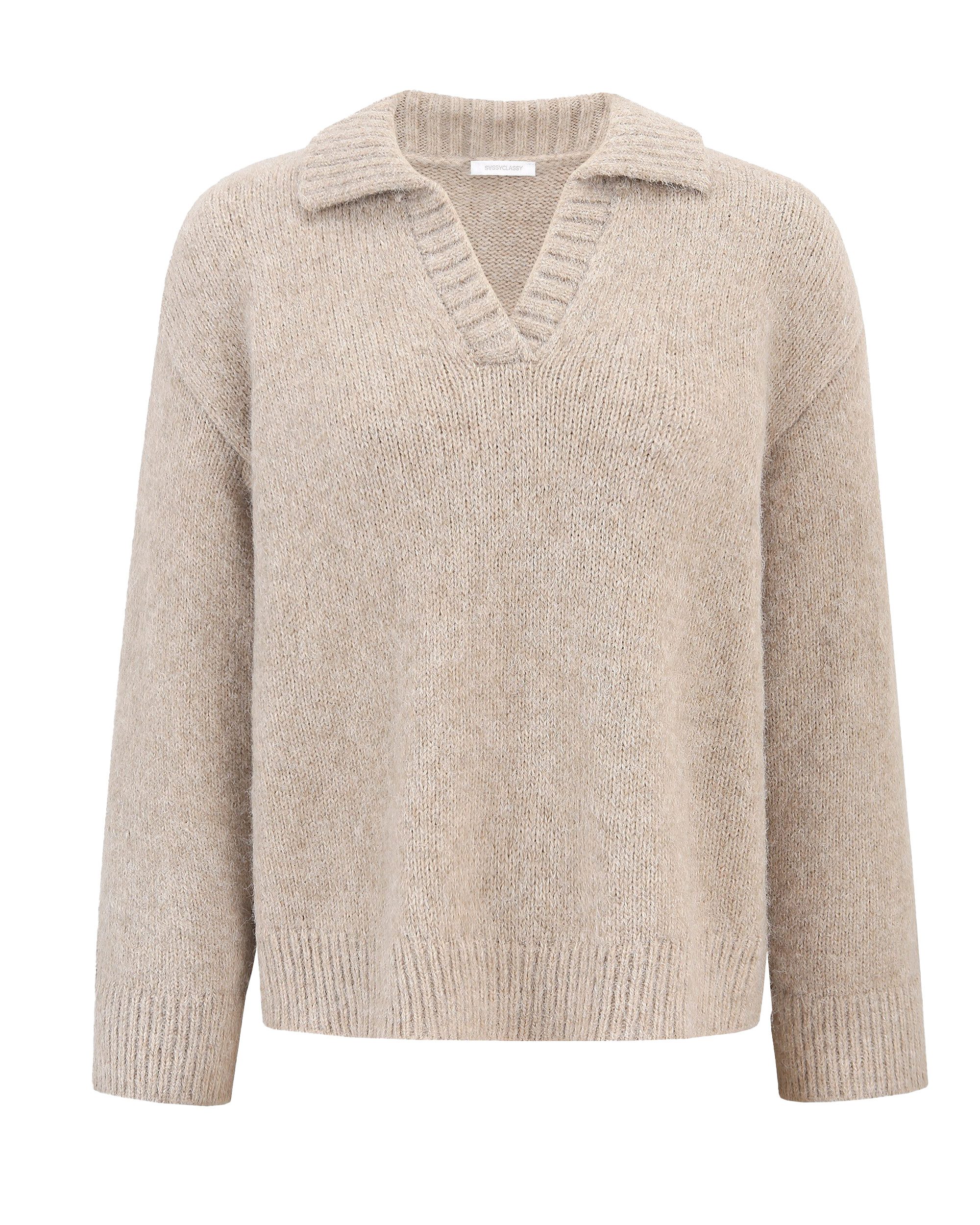 SASSYCLASSY Strickpullover Oversize Damen Pullover mit günstig online kaufen