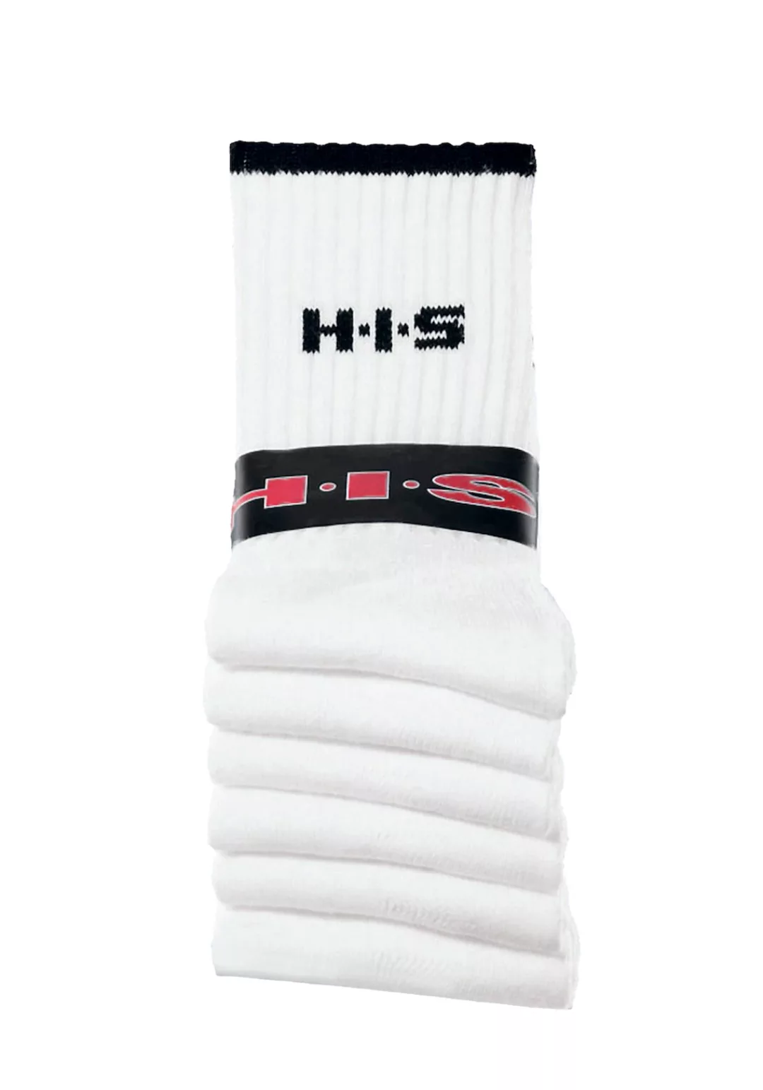 H.I.S Sportsocken, (Packung, 6 Paar), mit Frottee & verstärkten Belastungsz günstig online kaufen