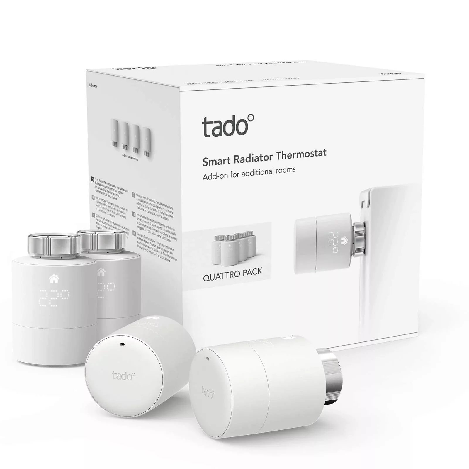 tado° Smart Heizkörperthermostat Viererpack SRT-4 günstig online kaufen