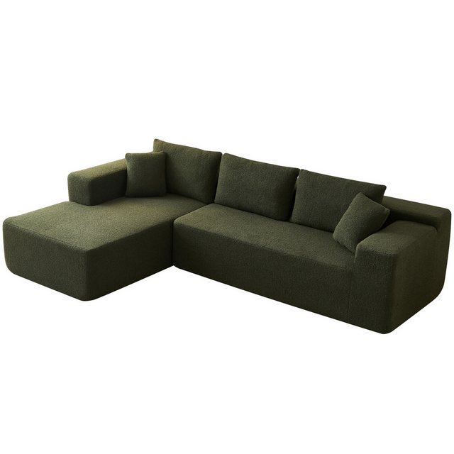 REDOM Ecksofa Ecksofa, L-Form Ecksofa, Sherpa-Stoff, Gesamtmaße: 92,9 * 68, günstig online kaufen