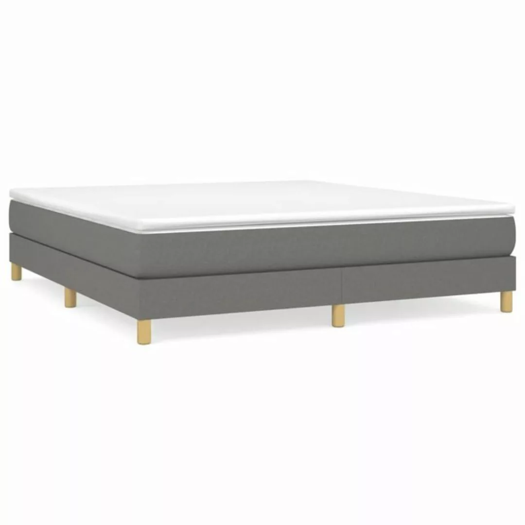 furnicato Bett Bettgestell ohne Matratze Dunkelgrau 180x200 cm Stoff (1-tlg günstig online kaufen