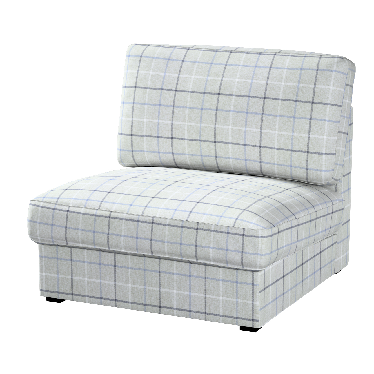Bezug für Kivik Sessel nicht ausklappbar, hellblau- grau, Bezug für Sessel günstig online kaufen