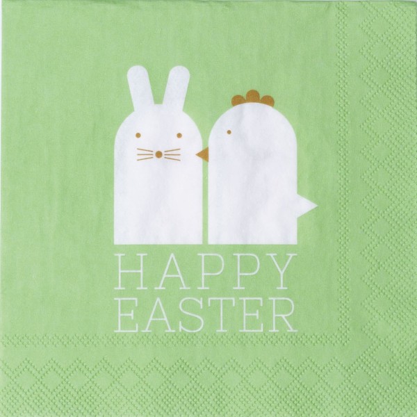 Ostern Cocktailserviette Happy Easter 25x25 cm günstig online kaufen