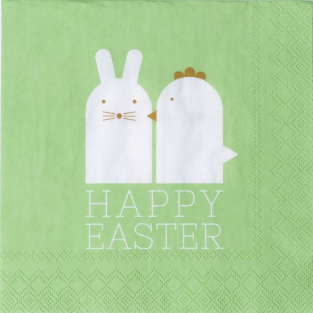 Ostern Cocktailserviette Happy Easter 25x25 cm günstig online kaufen