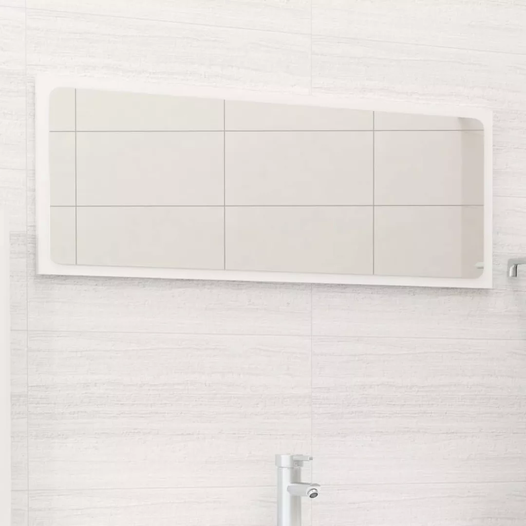 Badspiegel Hochglanz-weiß 90x1,5x37 Cm Spanplatte günstig online kaufen