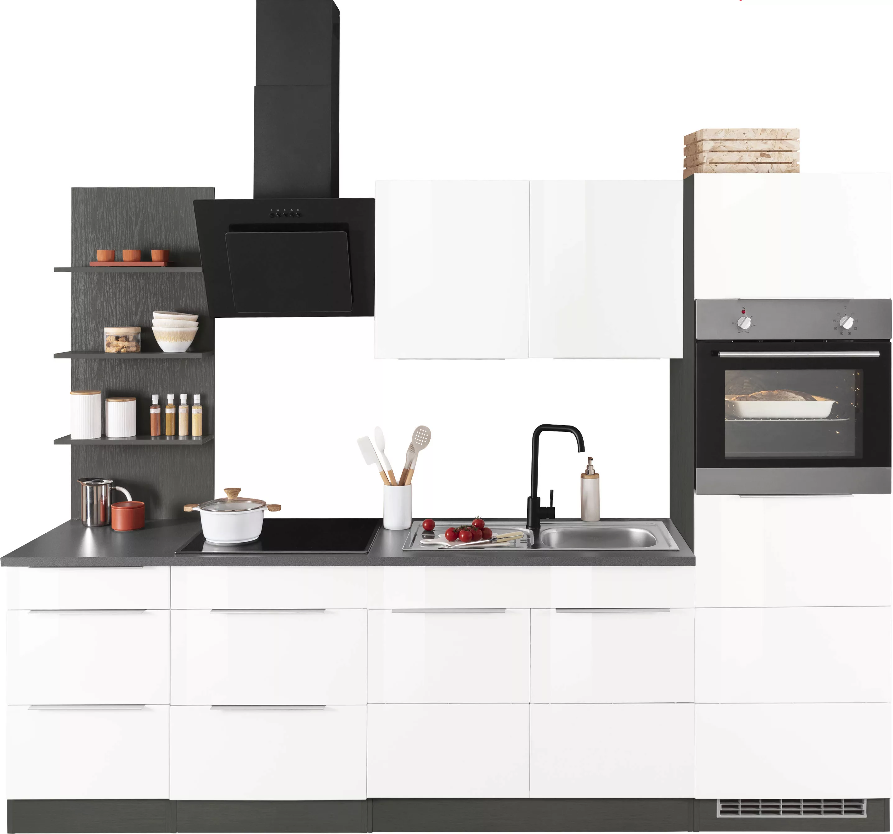 KOCHSTATION Küchenzeile »KS-Brindisi Breite 270 cm«, wahlweise mit E-Geräte günstig online kaufen