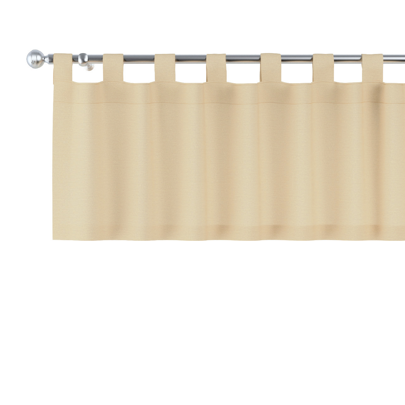 Kurzgardine mit Schlaufen, vanille, 390 x 40 cm, Loneta (133-03) günstig online kaufen