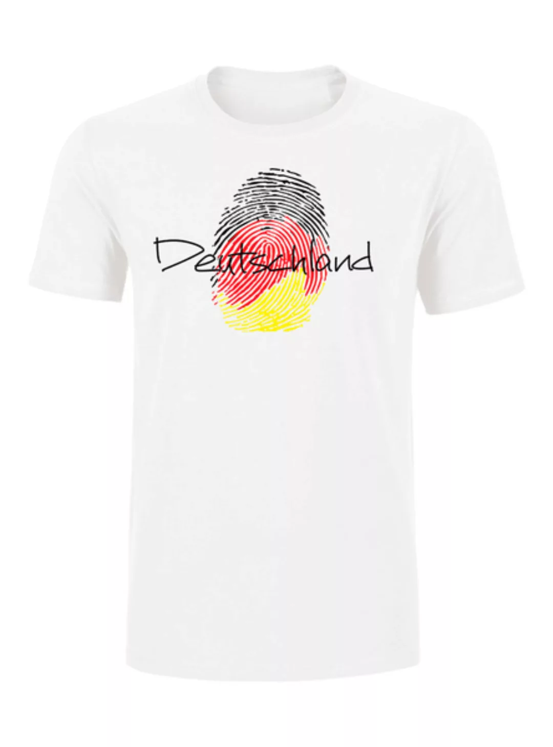 Herren Fan T-shirt "Wm - Germany" In Weiß Aus 100% Bio-baumwolle günstig online kaufen