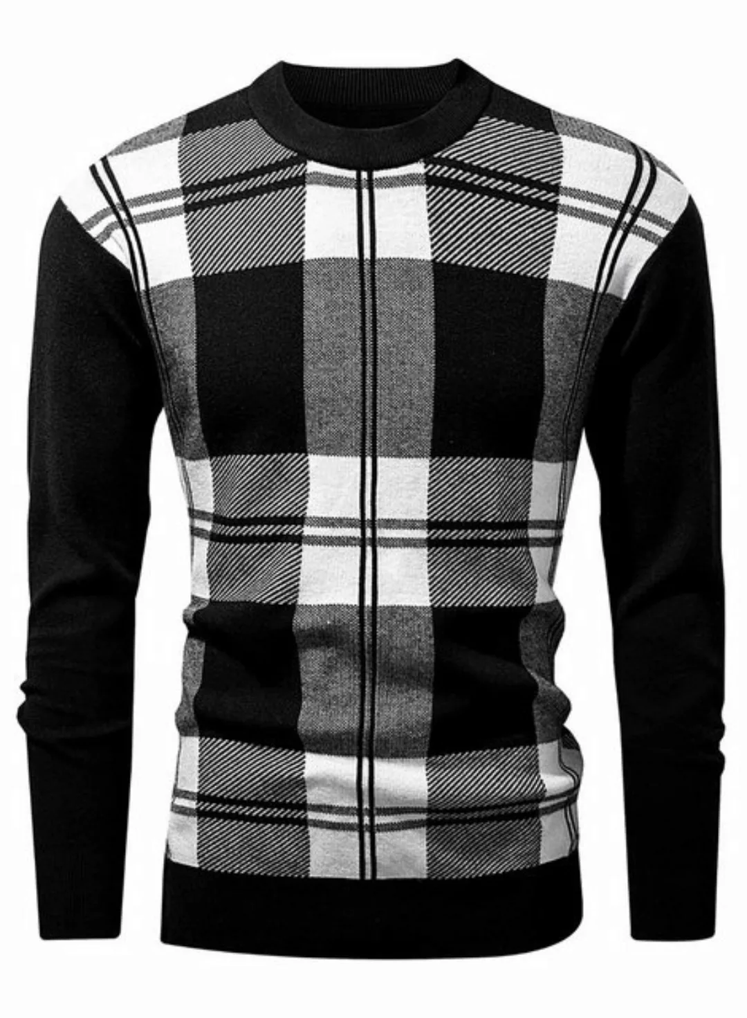 JMIERR Rundhalspullover Herren Basic Winterpullover Strickpullover Feinstri günstig online kaufen