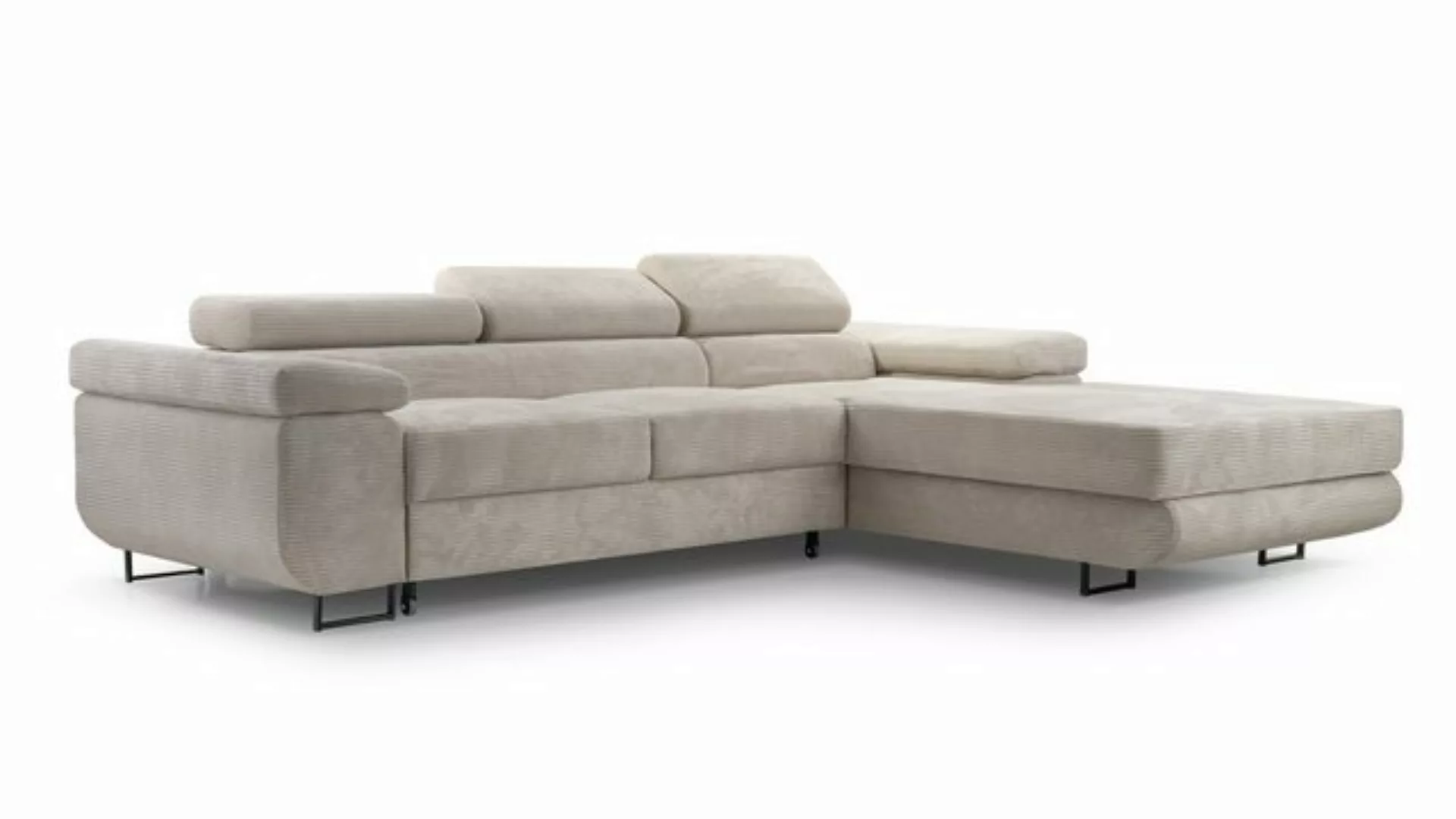 Furnix Ecksofa NILLONA L-Sofa Polsterecke mit Schlaffunktion Bettkasten, el günstig online kaufen