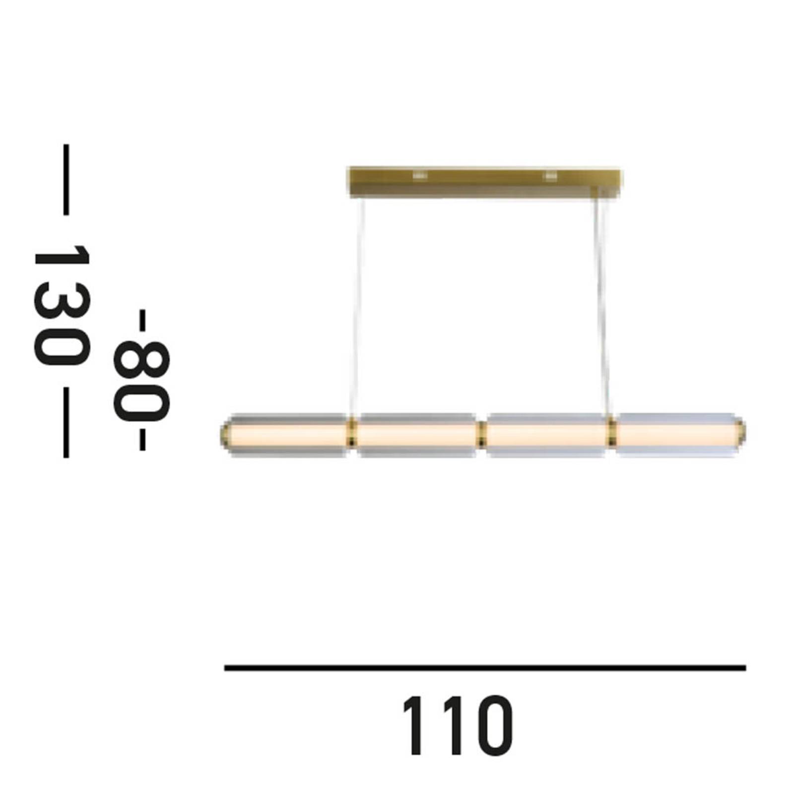 LED-Hängeleuchte Mod, messingfarben, 3-step-dimmbar, Stahl günstig online kaufen