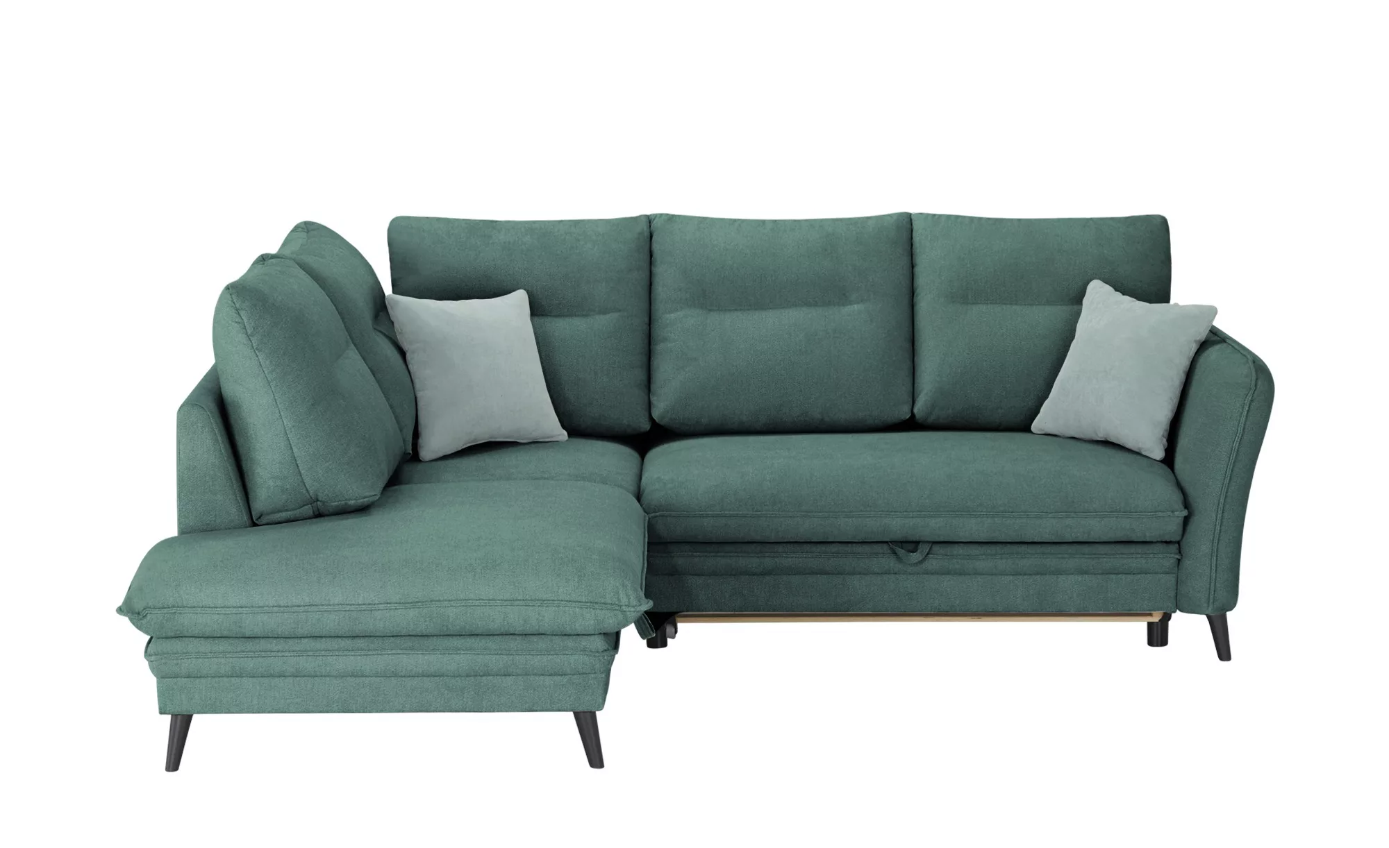 Ecksofa - grün - 245 cm - 95 cm - 203 cm - Polstermöbel > Sofas > Ecksofas günstig online kaufen