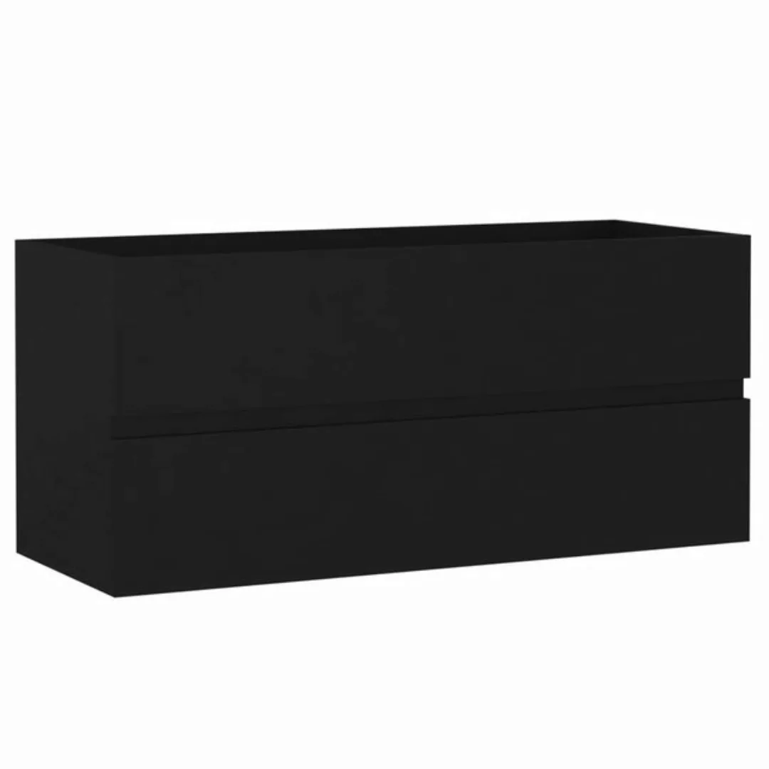 Waschbeckenunterschrank Schwarz 100x38,5x45 Cm Spanplatte günstig online kaufen