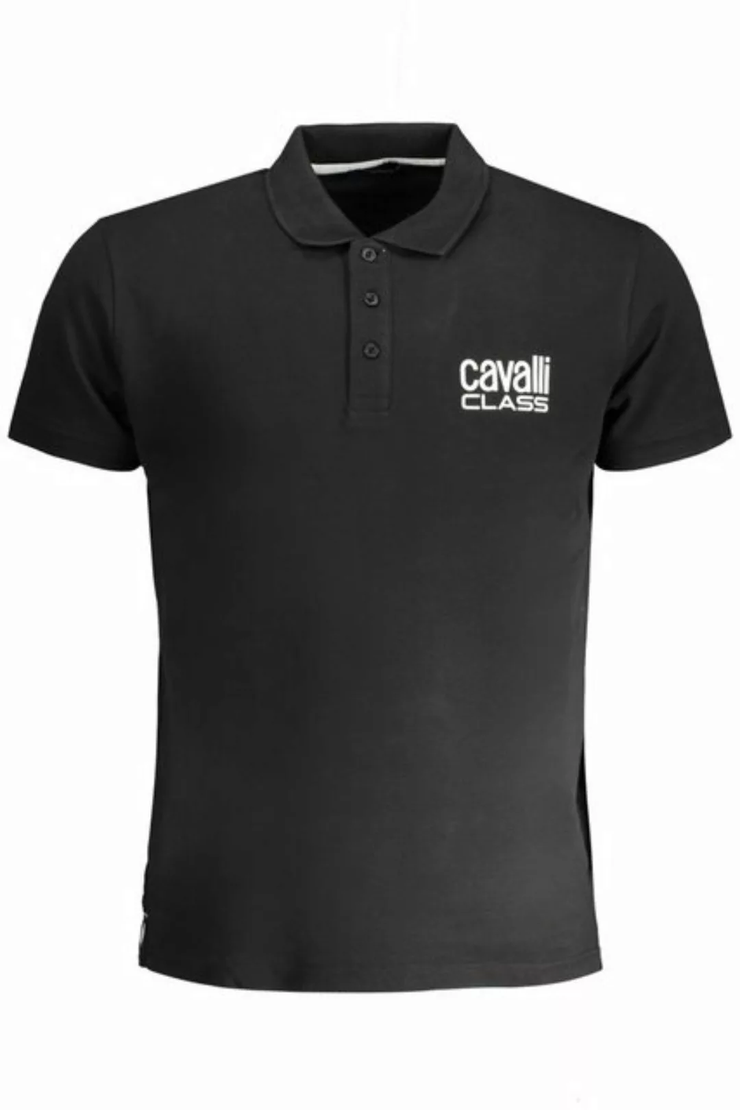 Cavalli Class Poloshirt Elegantes Herren-Poloshirt in Schwarz mit günstig online kaufen