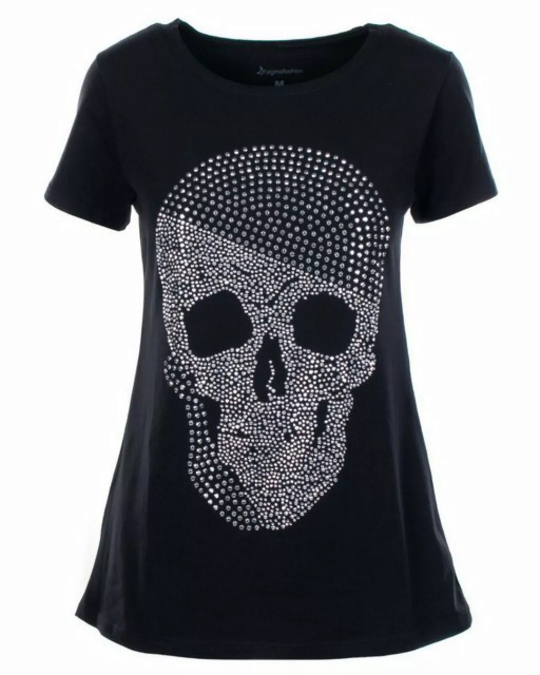 Zigma Fashion T-Shirt Totenkopfshirt, Skull, Strasssteine günstig online kaufen