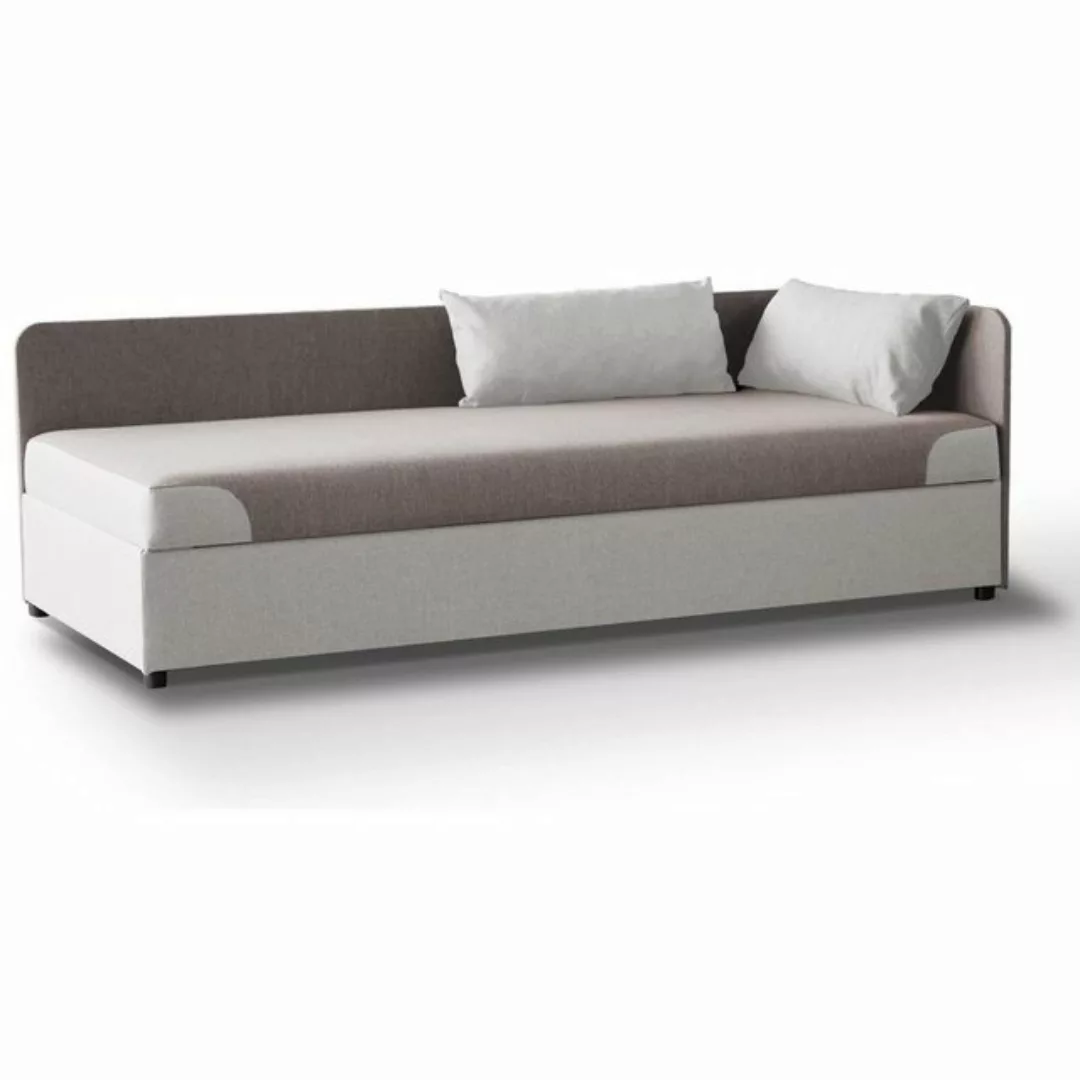 Beautysofa Schlafsofa Nelson, 90 x 200 cm Einzelsofa aus Struktur-Bezug, mi günstig online kaufen