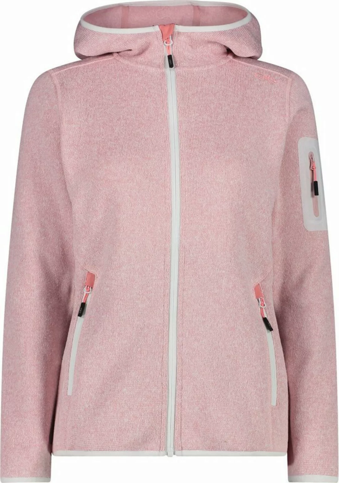 CMP Outdoorjacke WOMAN JACKET FIX HOOD ROSE-BIANCO günstig online kaufen