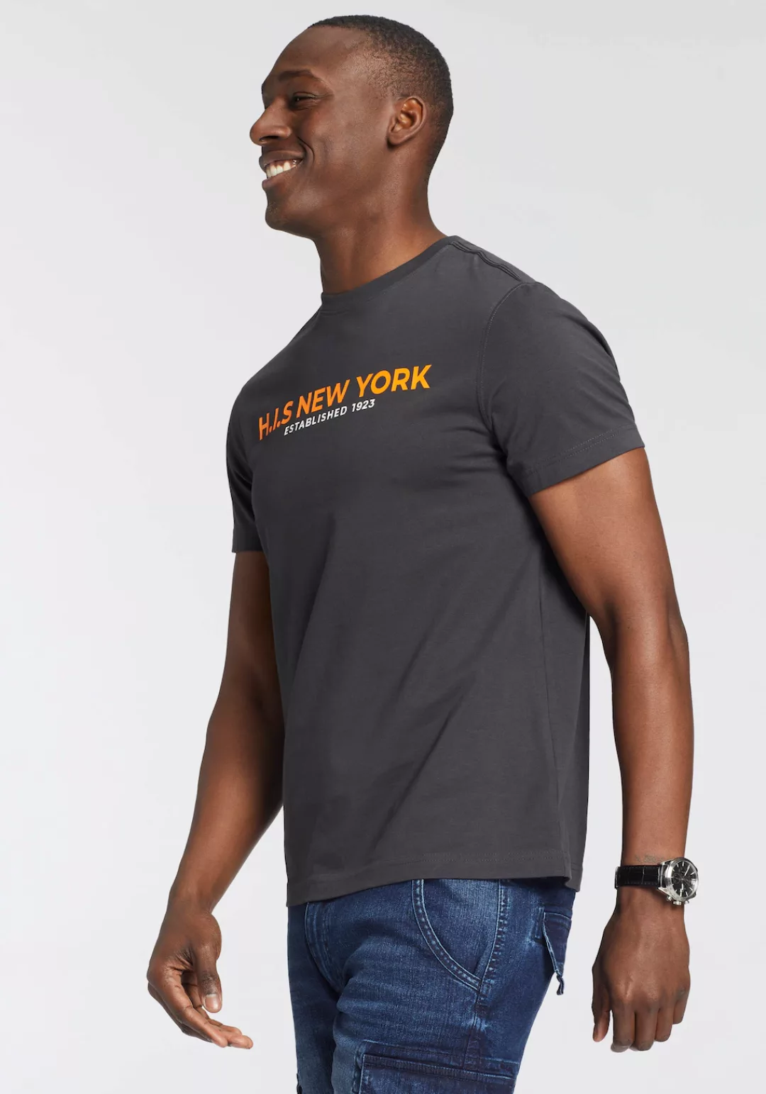 H.I.S T-Shirt, Mit großem Frontprint günstig online kaufen