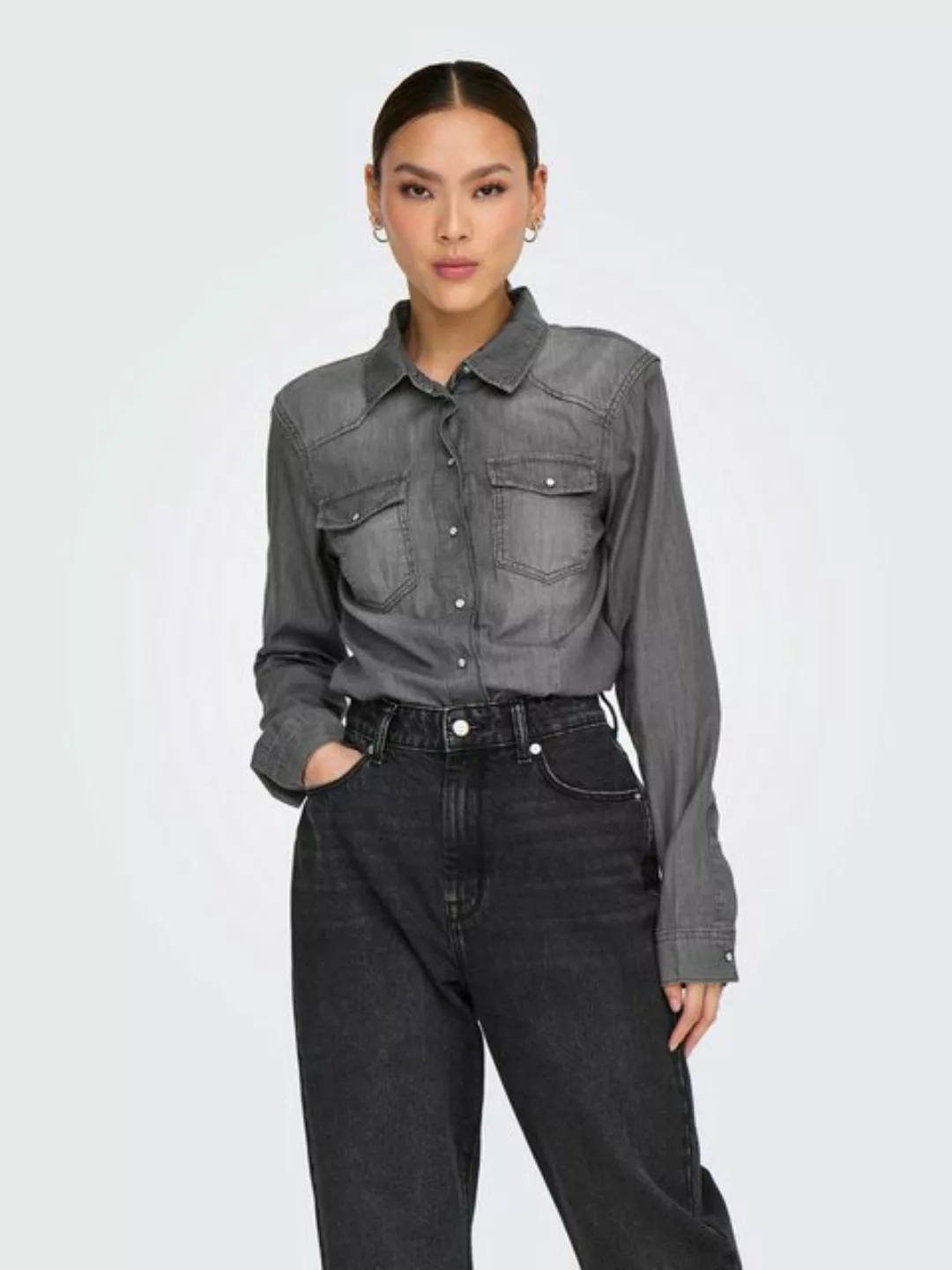 ONLY Jeansbluse "ONLALICE REG SHIRT DNM BOX AKM" günstig online kaufen