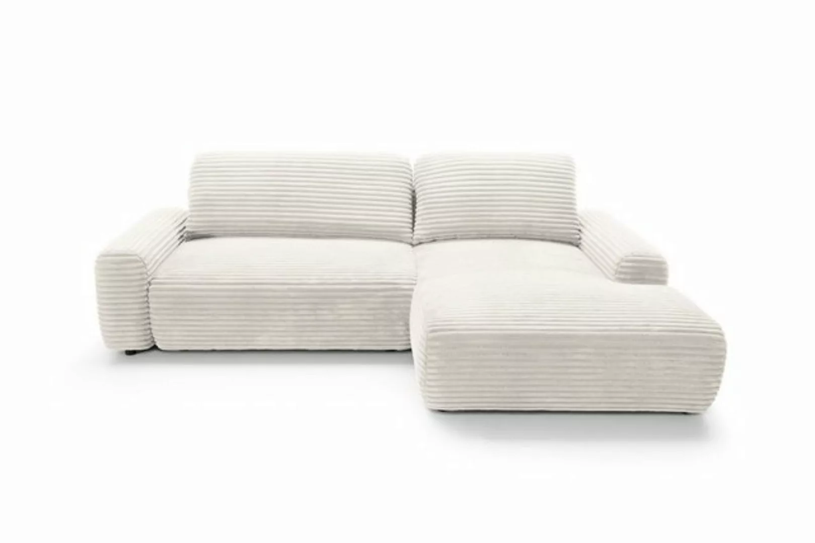 Goldstoff Ecksofa MOUNIR 270 cm, L-Form Schlafsofa mit Schlaffunktion und B günstig online kaufen