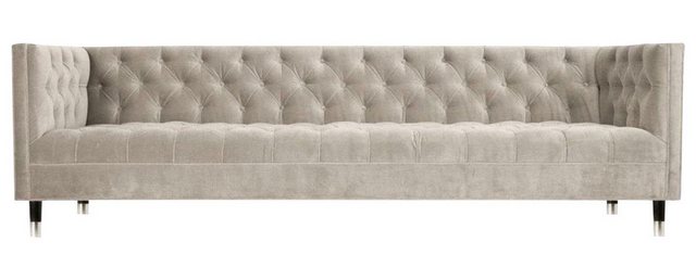 JVmoebel Chesterfield-Sofa, Blaue Chesterfield Textil Modern Design Stoff K günstig online kaufen