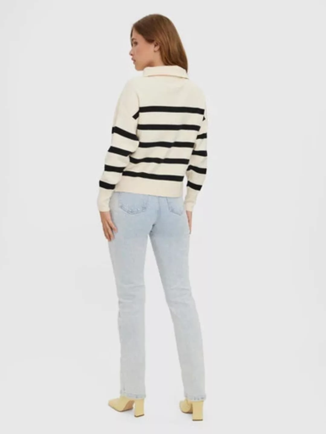 Vero Moda Troyer "VMSABA STRIPE LS HIGHNECK BLOUSE GA NOOS" günstig online kaufen