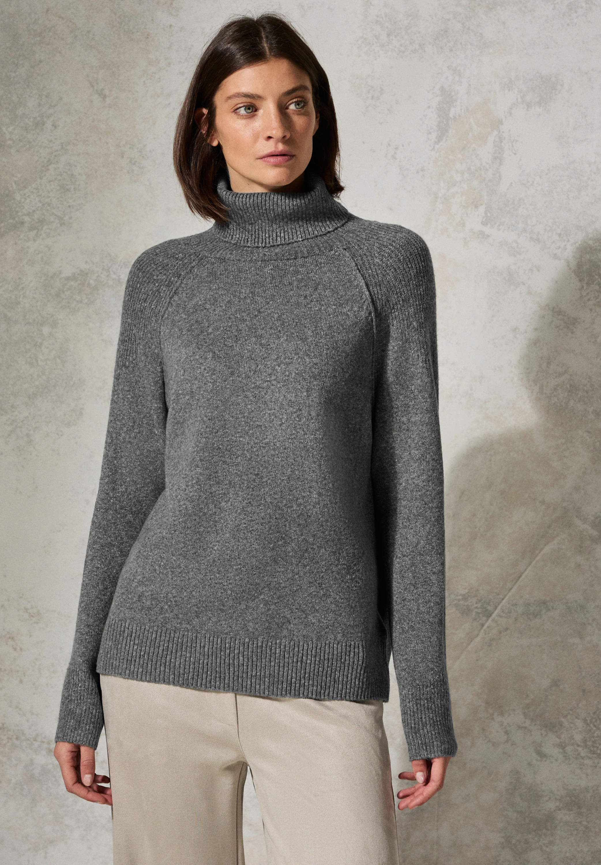 Cecil Strickpullover, aus Baumwolle mit Stretchanteil günstig online kaufen