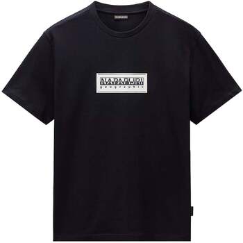 Napapijri  T-Shirts & Poloshirts S Box Logo T-Shirt Black günstig online kaufen