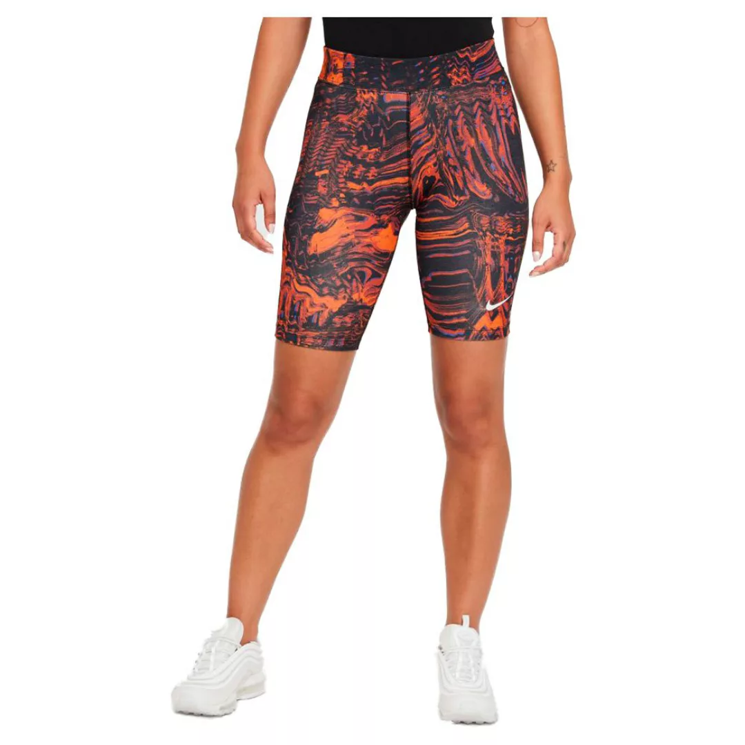 Nike Sportswear Essentials Aop Print Shorts Hosen XL Black / Orange günstig online kaufen