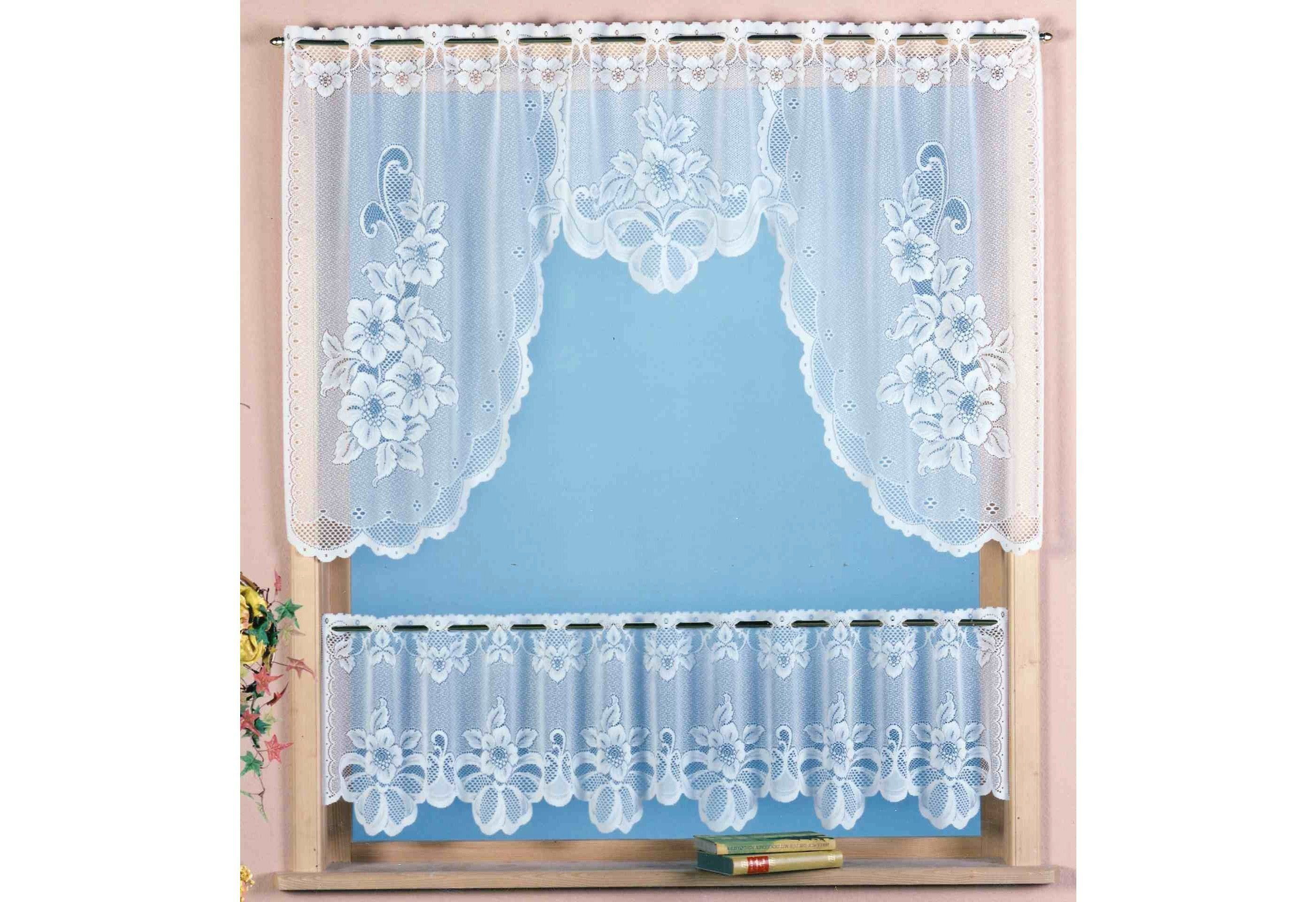 Weckbrodt Scheibengardine »Provance«, (2 St.), Bistro, Jacquard, floral, ge günstig online kaufen