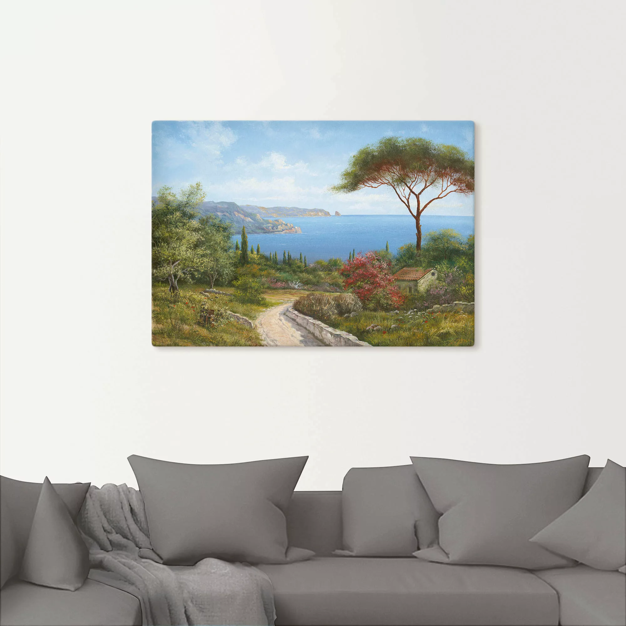 Artland Wandbild »Haus am Meer«, Gewässer, (1 St.), als Leinwandbild, Poste günstig online kaufen