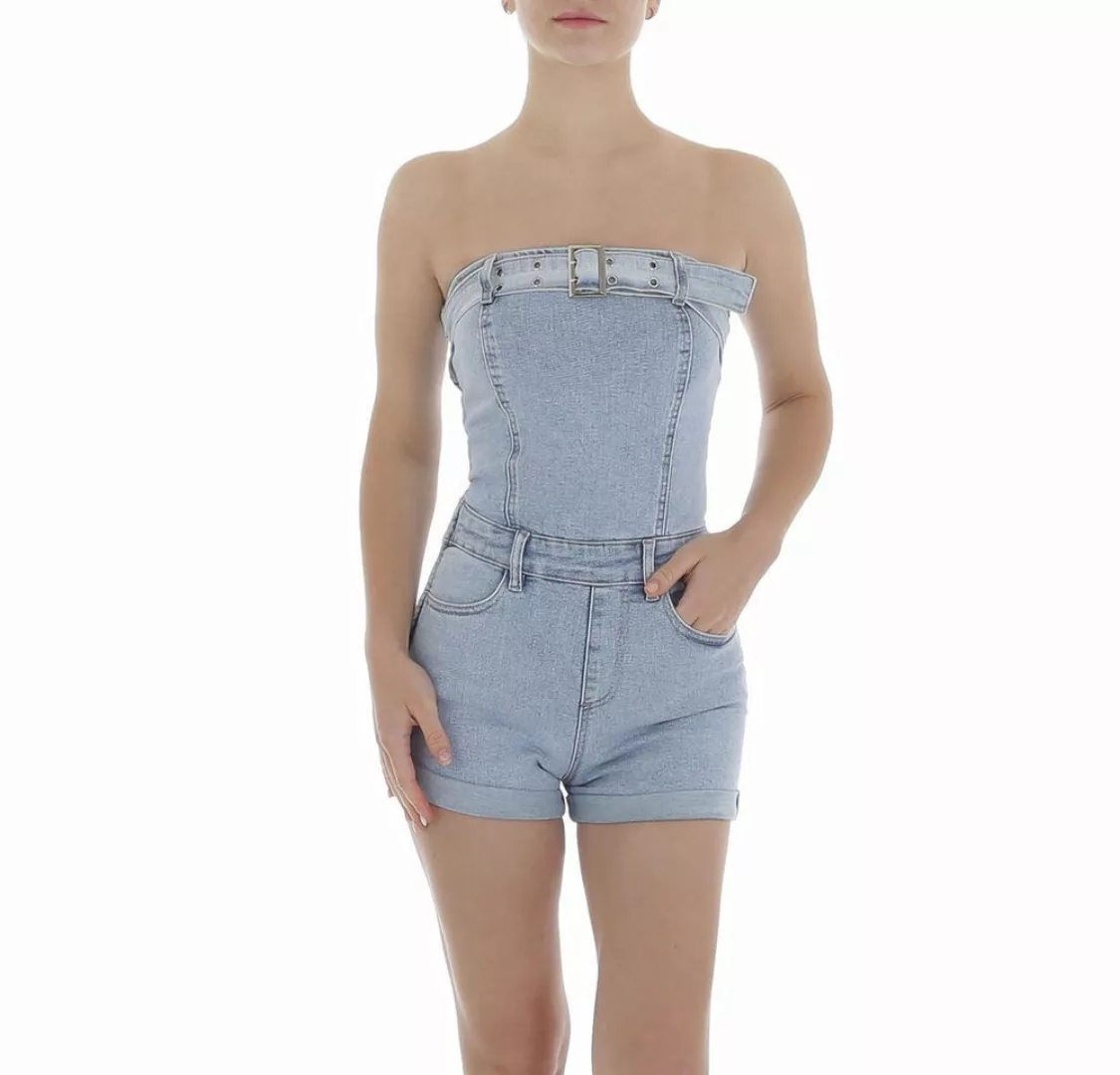 Ital-Design Jumpsuit Damen Hotpants (87217116) Used-Look Kurzer Jumpsuit in günstig online kaufen