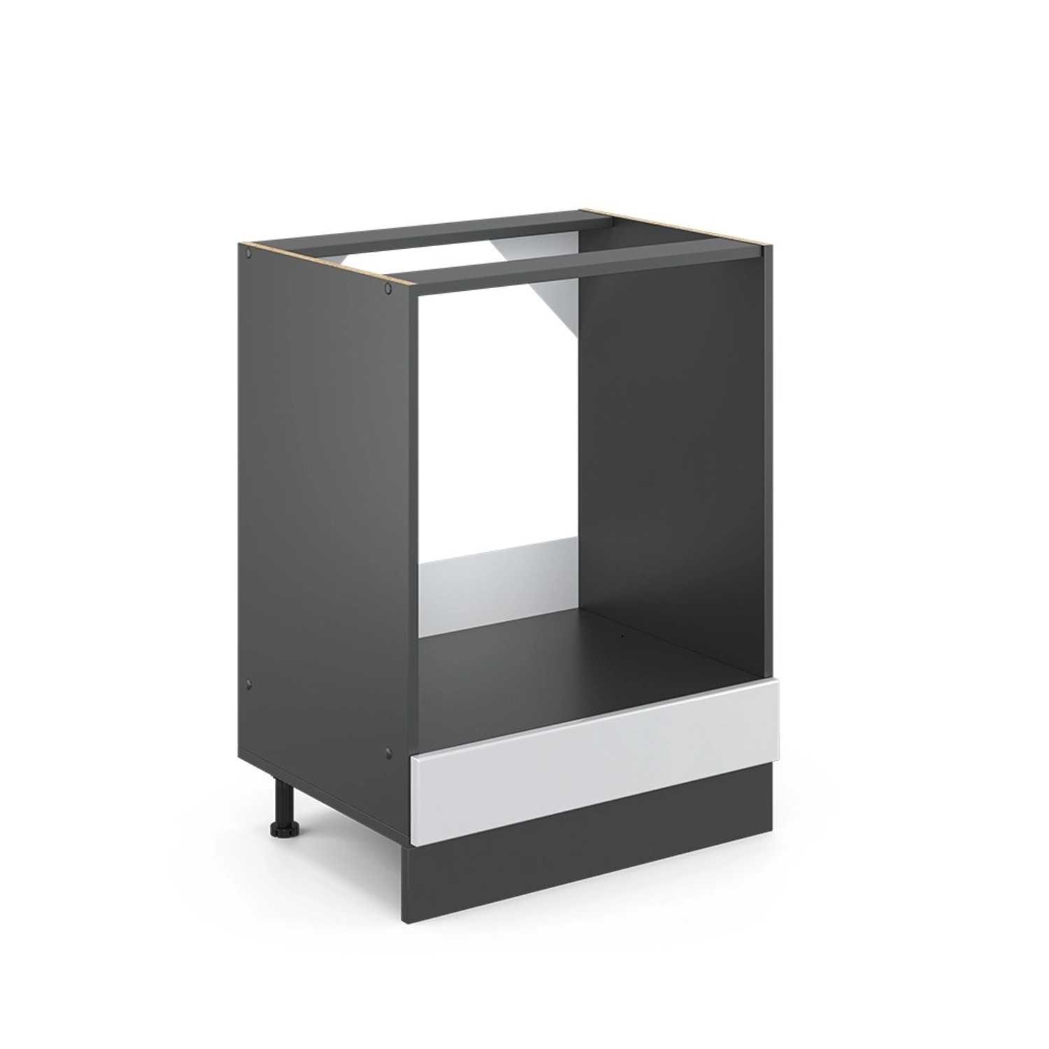 Vicco Herdumbauschrank R-Line, Weiß Landhaus/Anthrazit, 60 günstig online kaufen