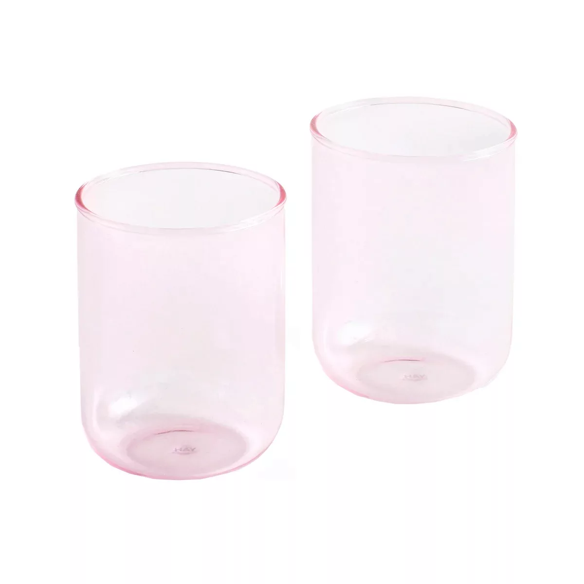 Glas Tint Large glas rosa / 2er-Set - H 9 cm / 300 ml - Hay - Rosa günstig online kaufen