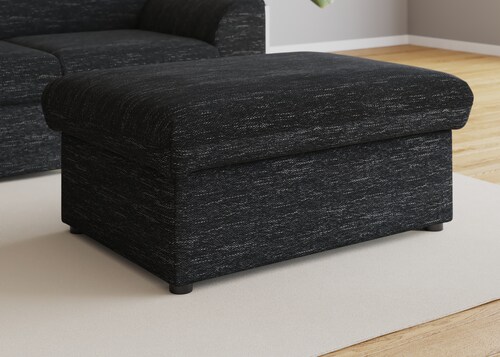 DOMO collection Hocker "Topper", mit Wellenunterfederung, auf Kunststoffgle günstig online kaufen