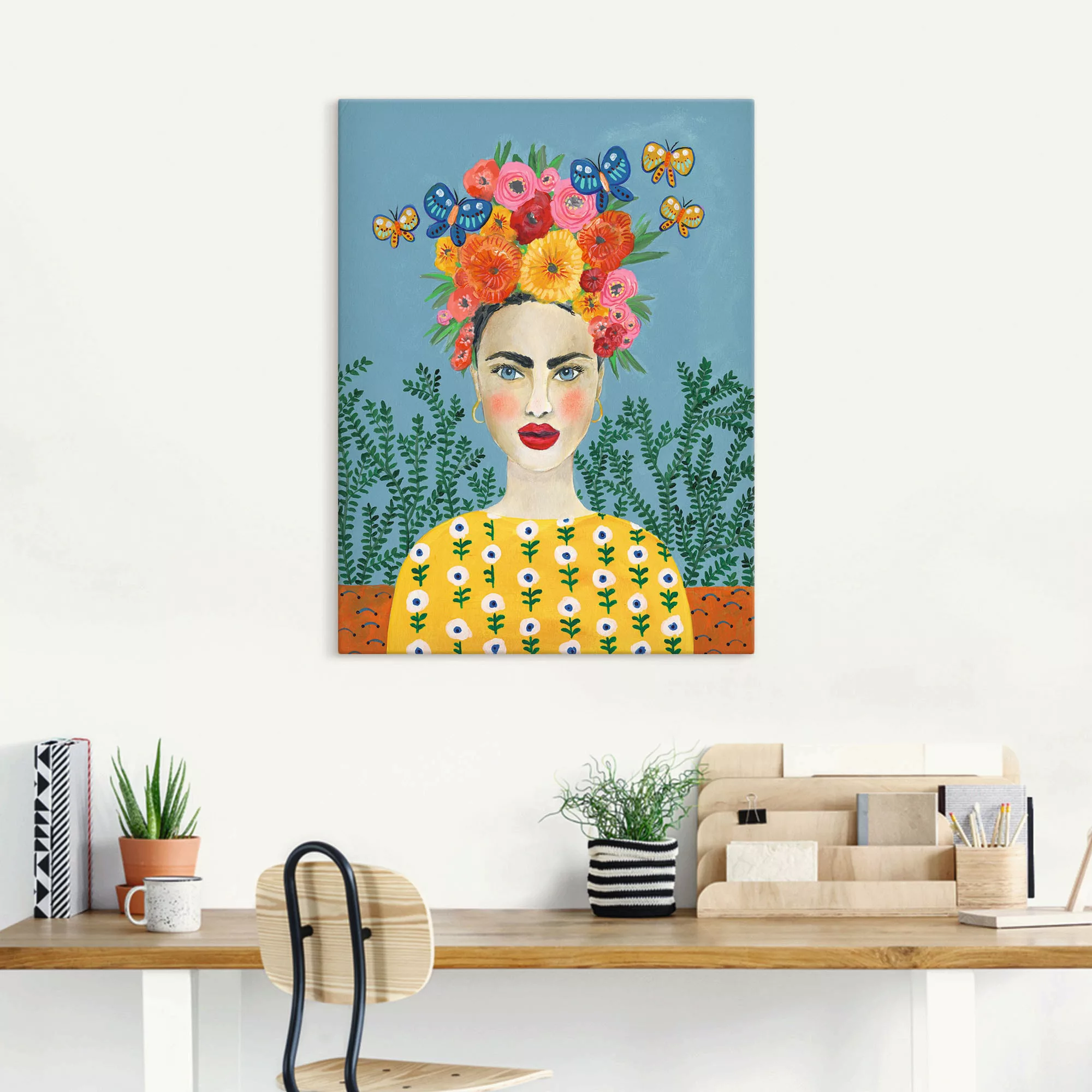 Artland Wandbild »Frida-Kopfschmuck I«, Bilder von Frauen, (1 St.), als Lei günstig online kaufen