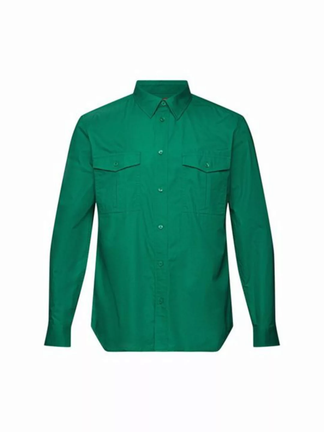 Esprit Langarmhemd Utility-Hemd aus Baumwolle günstig online kaufen