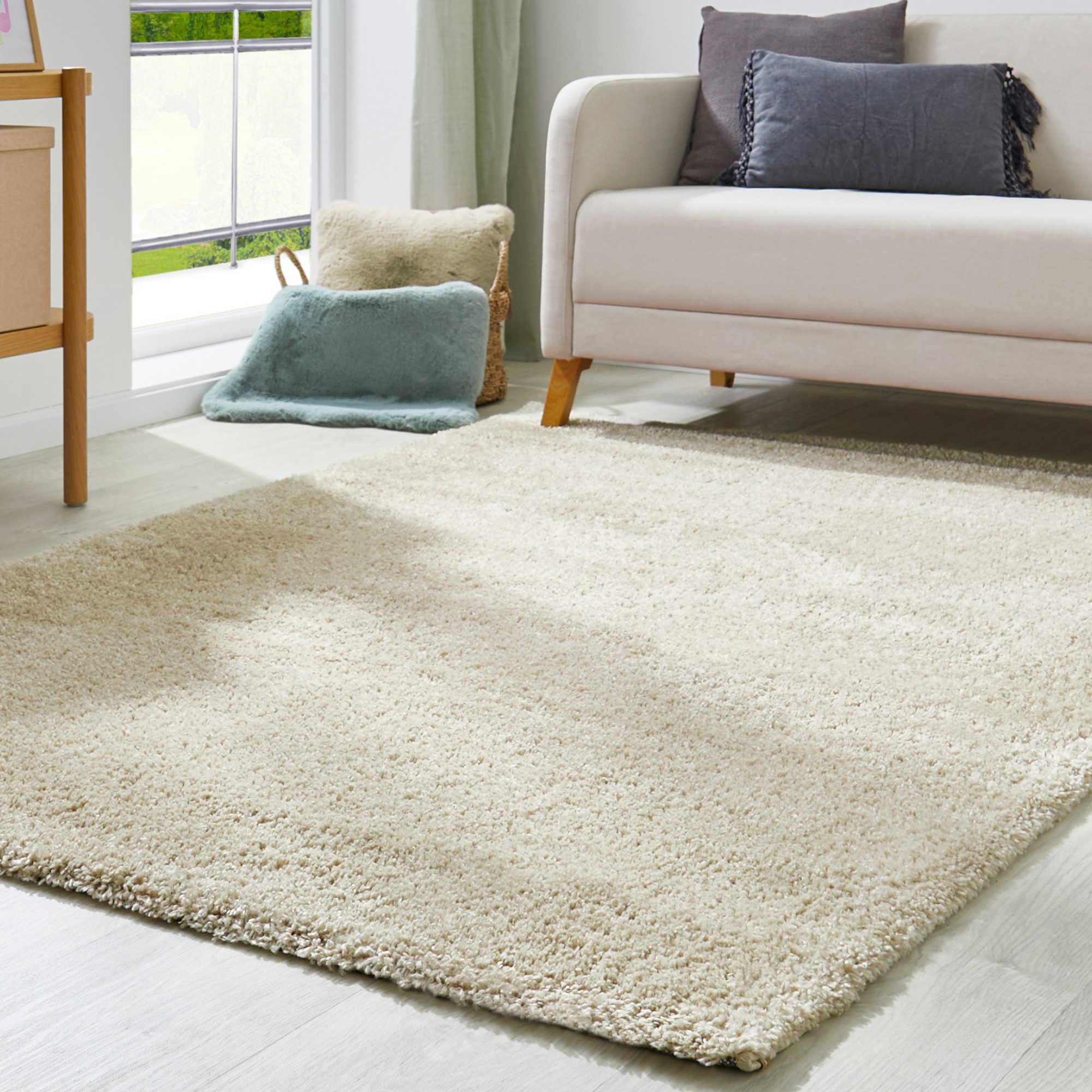 my home Hochflor-Teppich Canberra, rechteckig, Höhe: günstig online kaufen