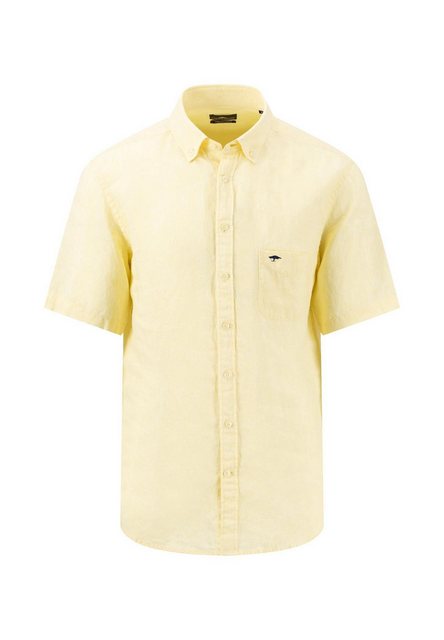 FYNCH-HATTON Kurzarmhemd Summer Linen, B.D., 1/2 dusty olive günstig online kaufen