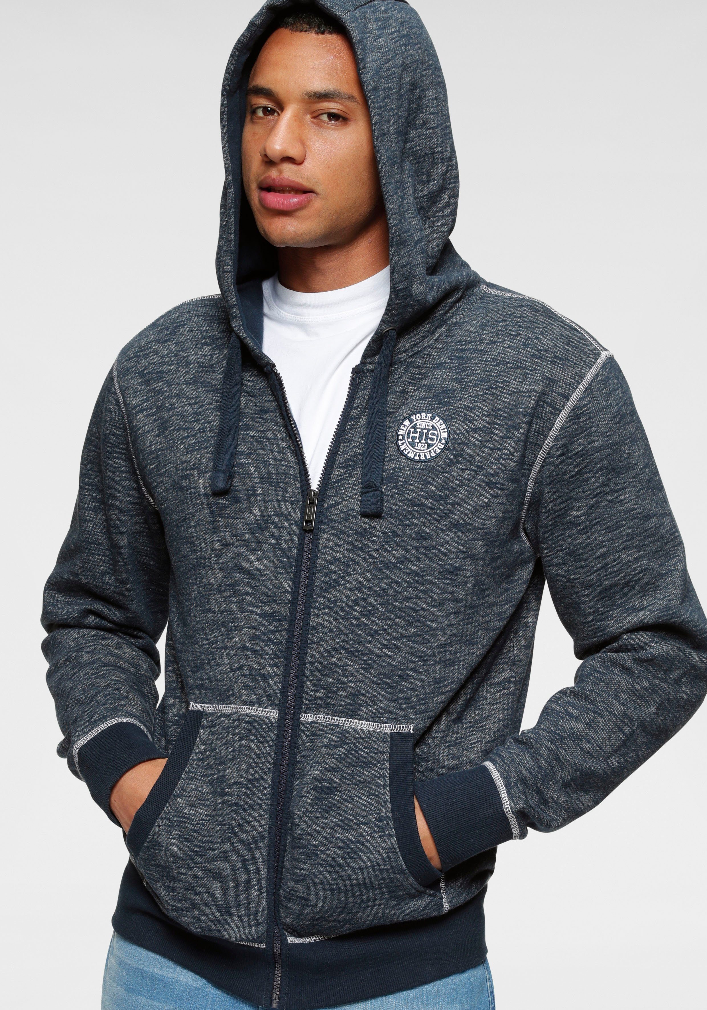 H.I.S Kapuzensweatjacke, mit markanten Nähten günstig online kaufen