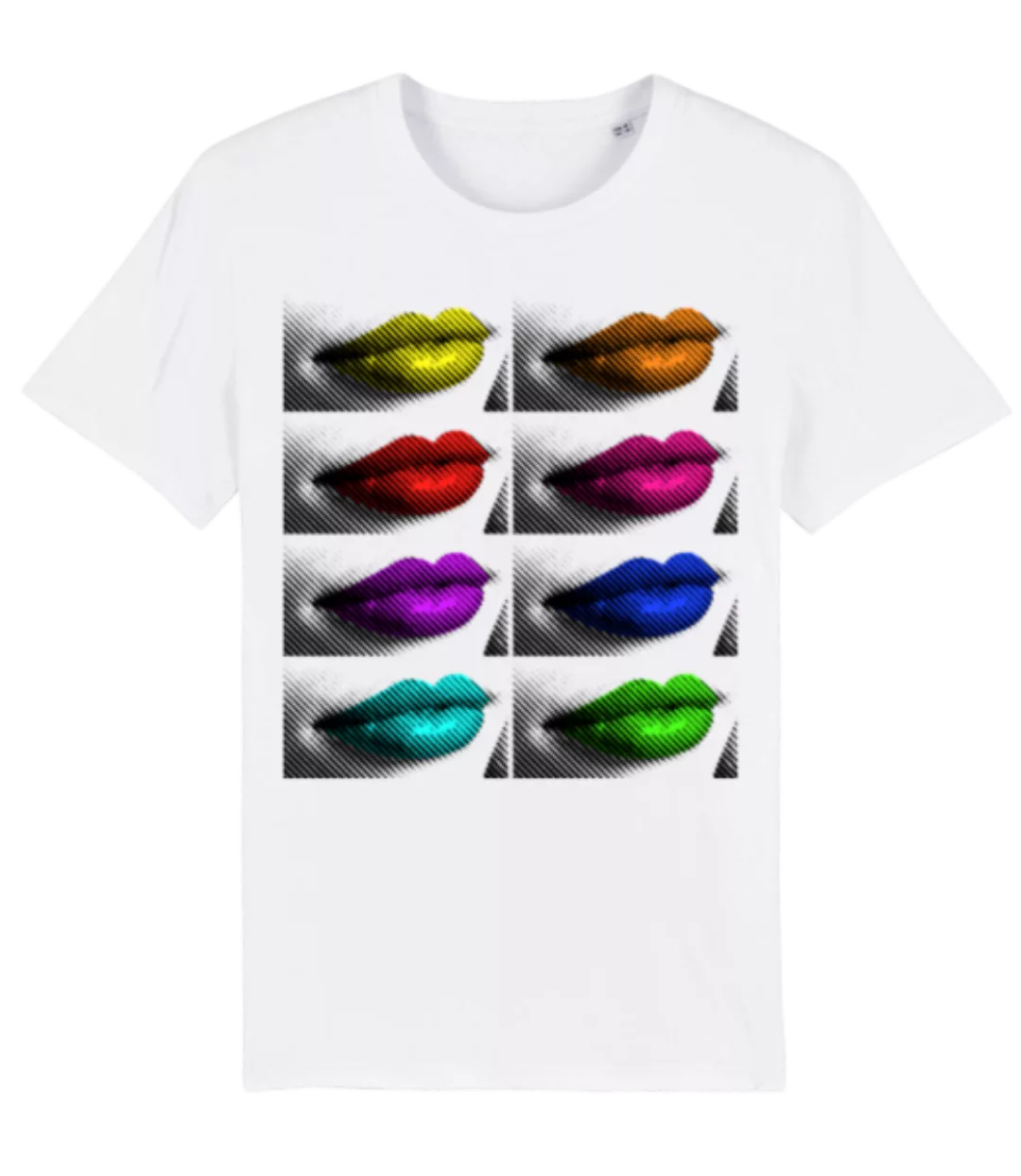 Regenbogen Lippen · Männer Bio T-Shirt Stanley Stella 2.0 günstig online kaufen