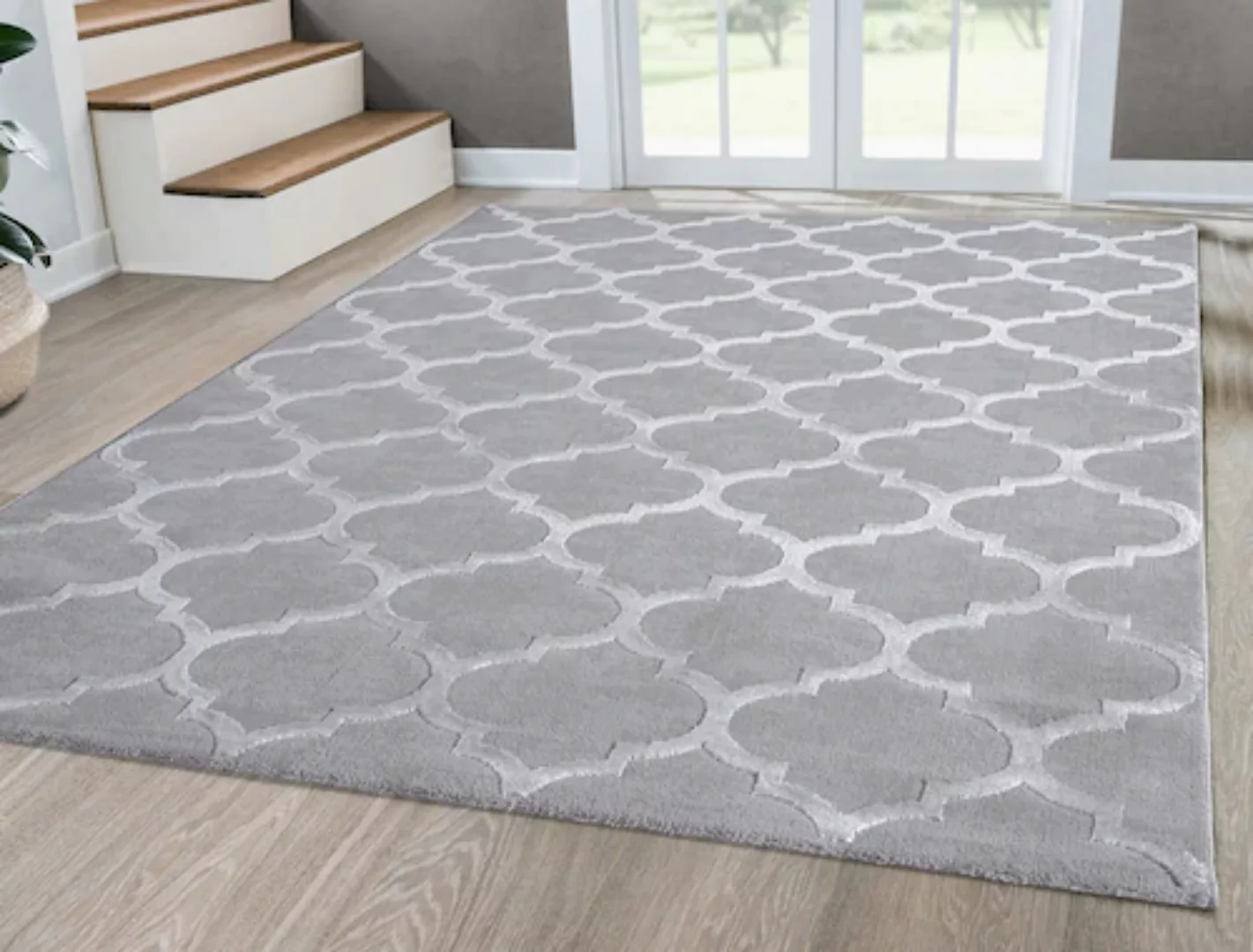 the carpet Teppich »Knight«, rechteckig, moderner Wohnzimmer Teppich elegan günstig online kaufen