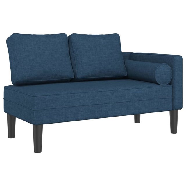 vidaXL Chaiselongue Chaiselongue mit Kissen Blau Stoff günstig online kaufen