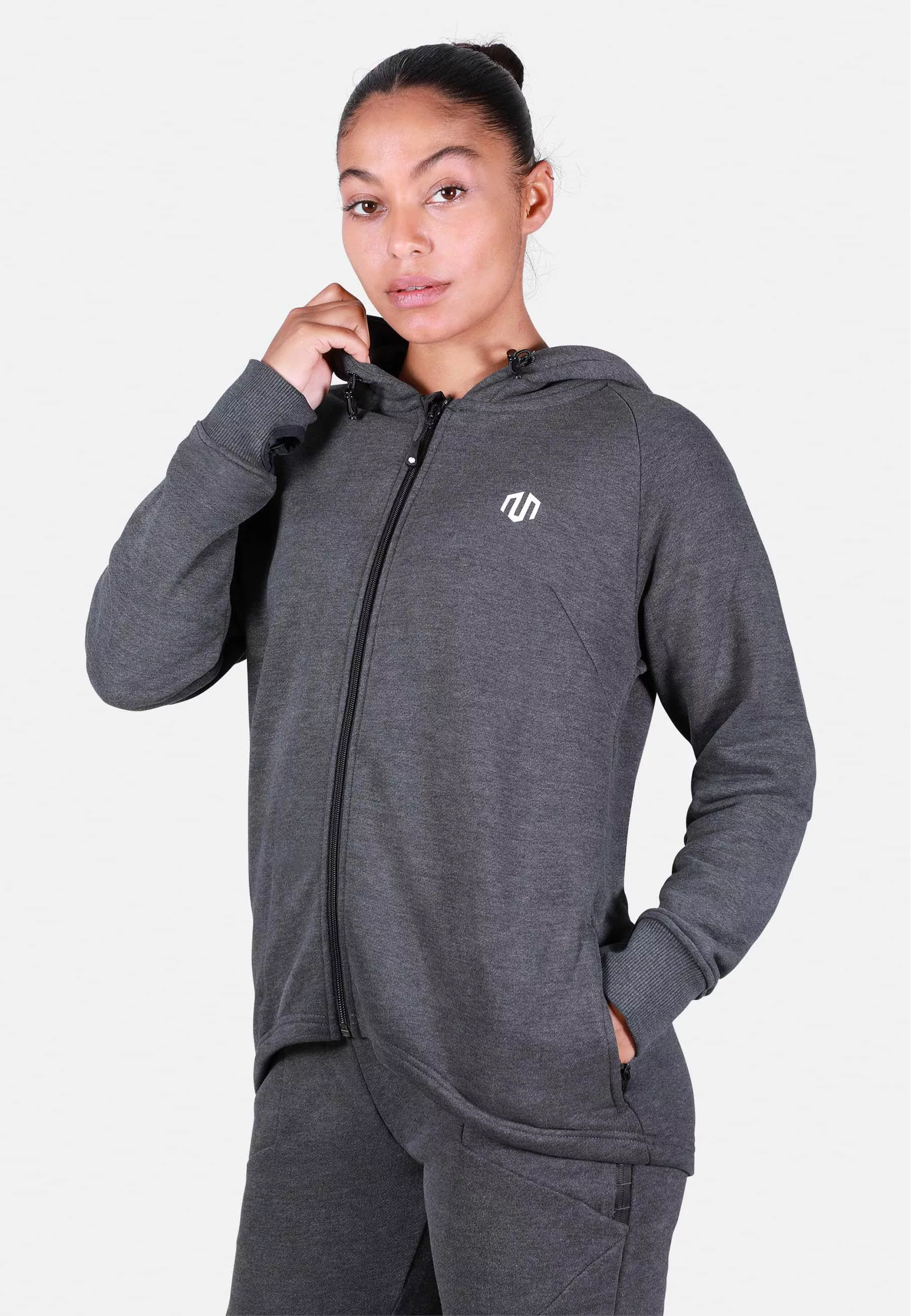 MOROTAI Kapuzenpullover "MOROTAI Damen Morotai Comfy Performance Full Zip H günstig online kaufen