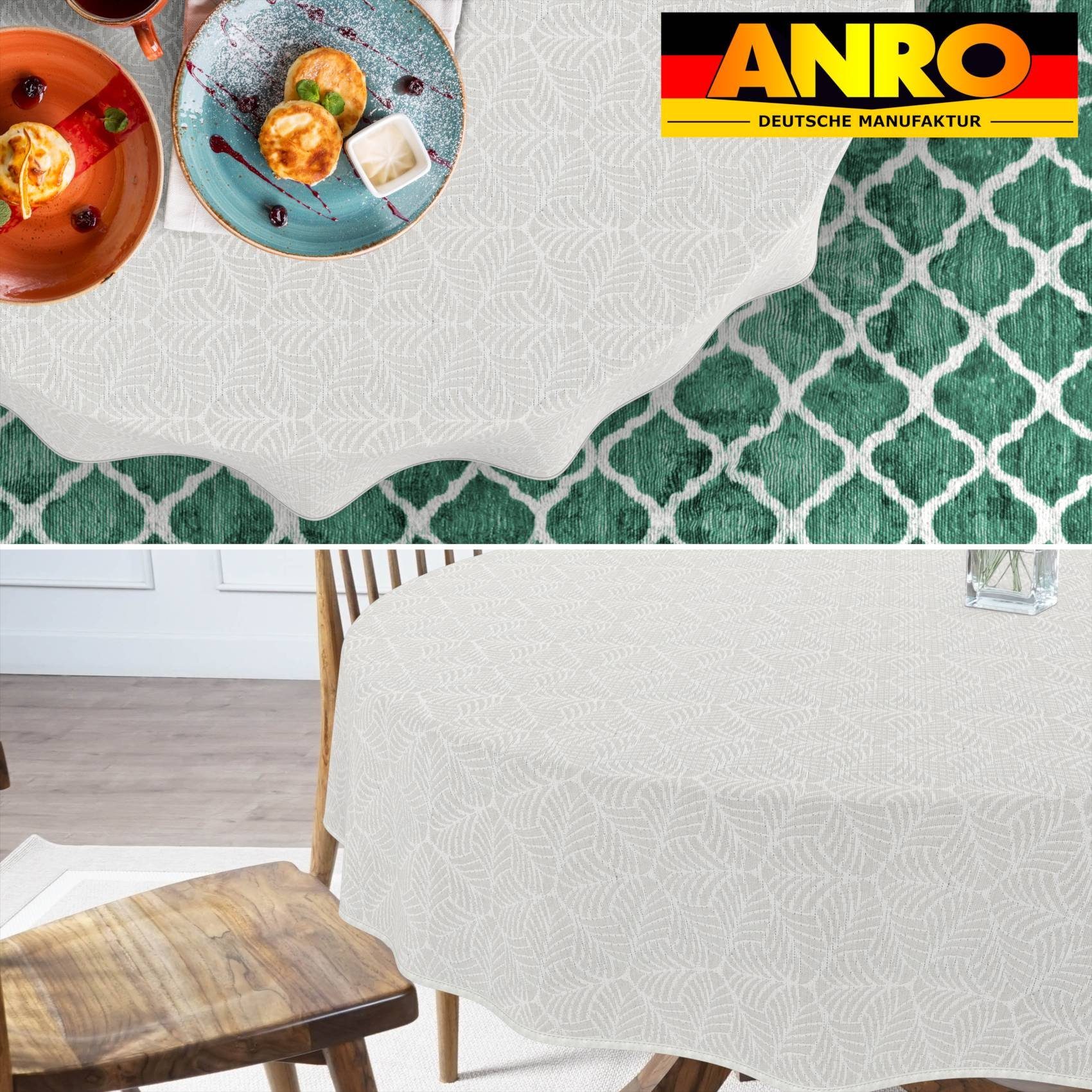 ANRO Tischdecke mit Beschichtung Tischwäsche Ästhetik günstig online kaufen