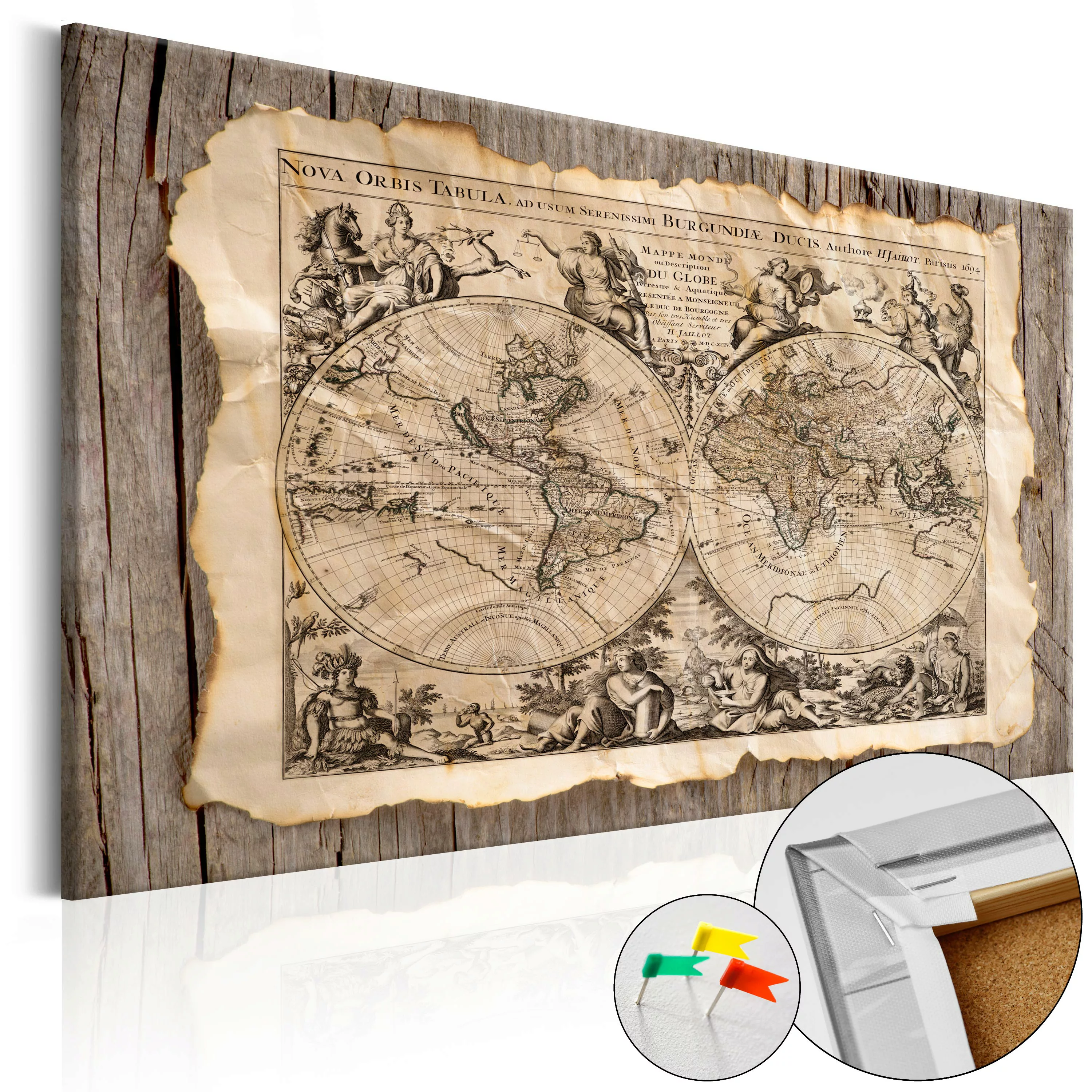 Korkbild - Map Of The Past [cork Map] günstig online kaufen