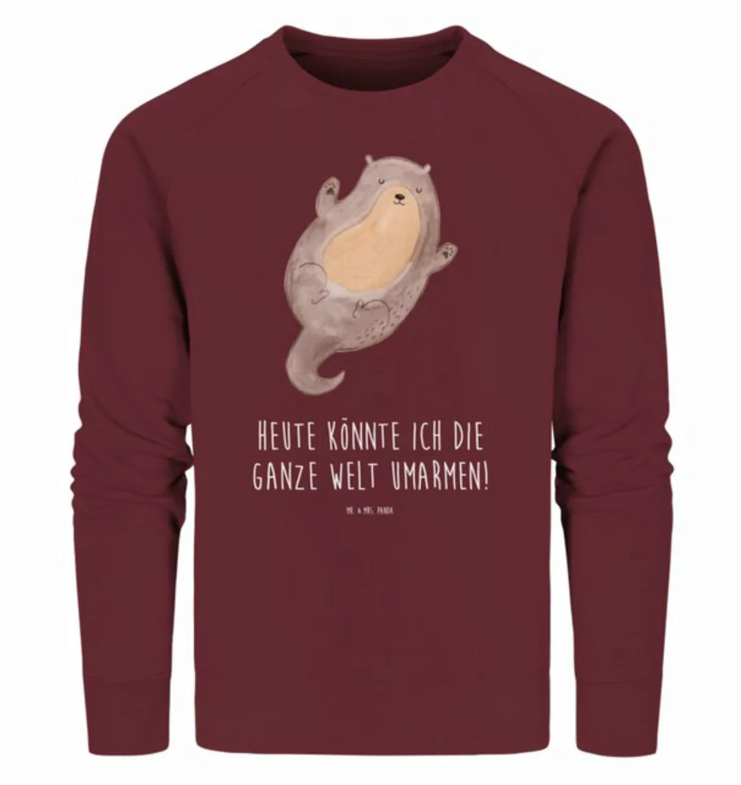 Mr. & Mrs. Panda Longpullover Größe M Otter Umarmen - Burgundy - Geschenk, günstig online kaufen