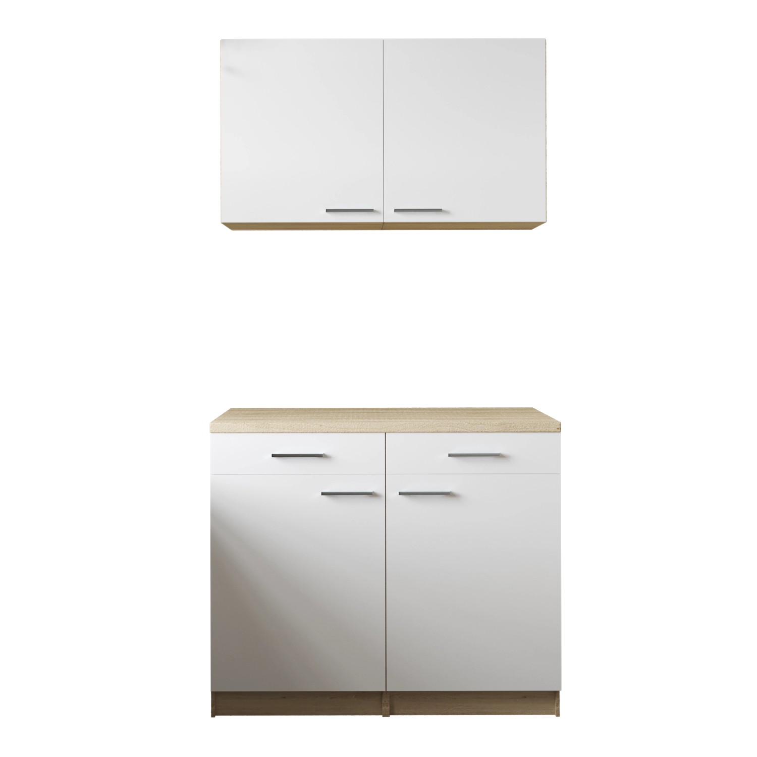 Respekta Küchenmöbel-Set 10 Merle 100 cm Weiß günstig online kaufen