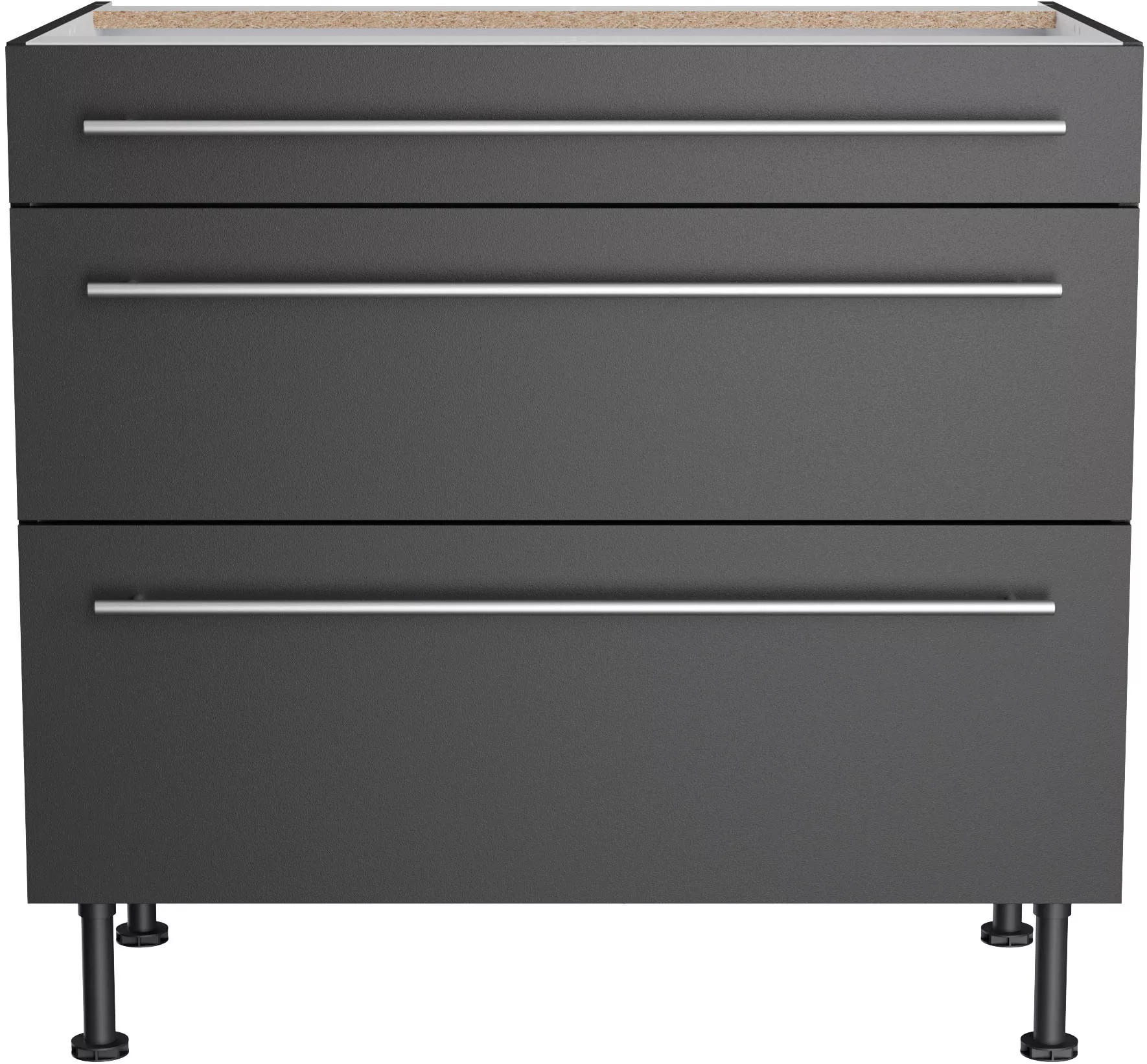 KOCHSTATION Unterschrank "KS-Bern2", Breite 90 cm, 1 Schubkasten, 2 Auszüge günstig online kaufen