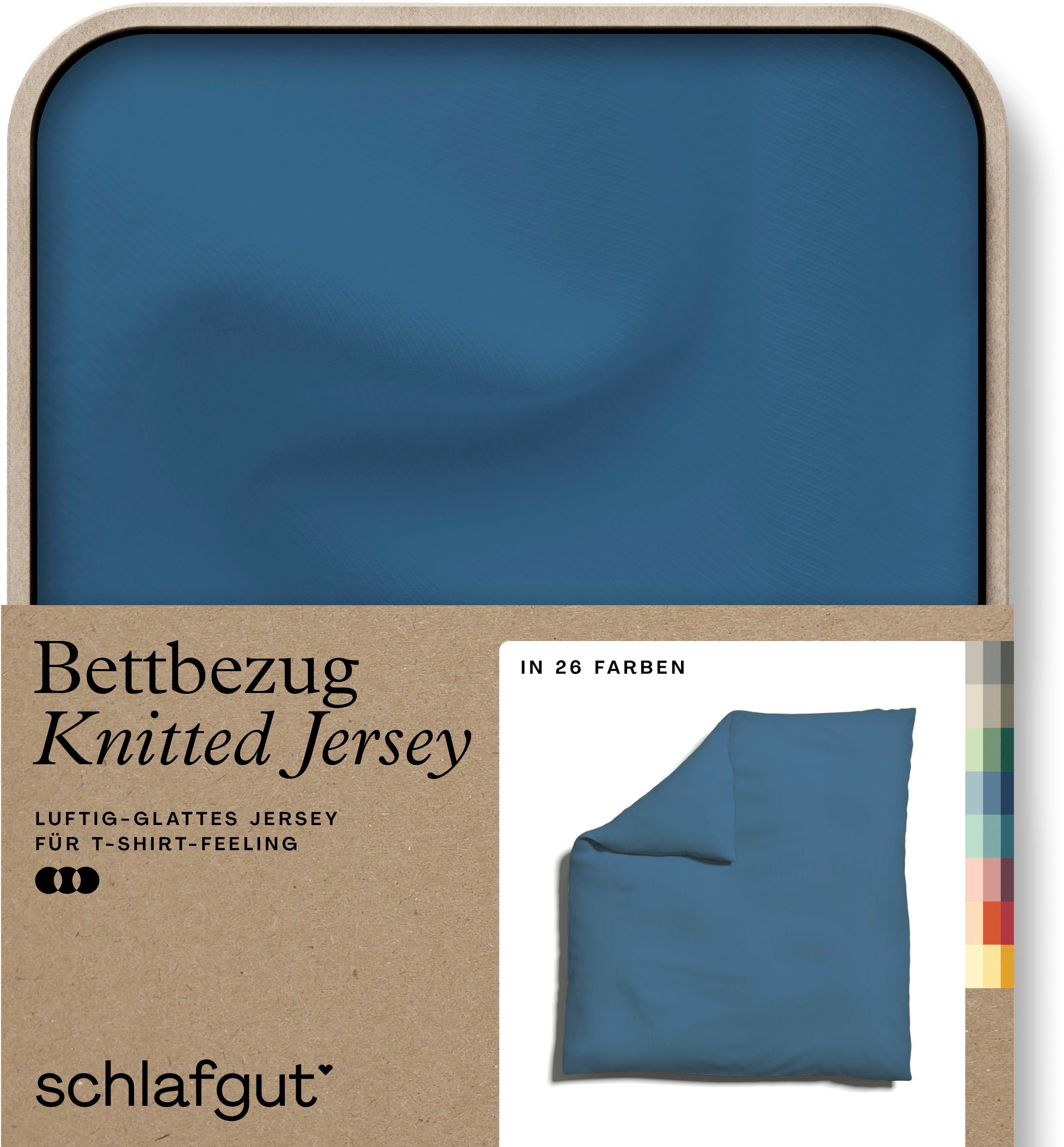 Schlafgut Bettbezug Knitted Jersey uni, aus günstig online kaufen